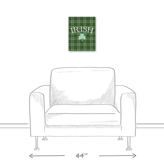 Irish Clover Green 11" x 14" Canvas Wall Art